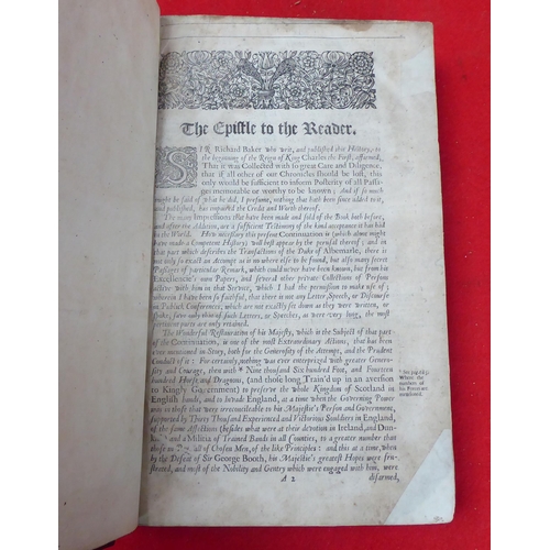 125 - Book: 'A Chronicle of the Kings of England' by Sir Richard Baker  1679, in one volume