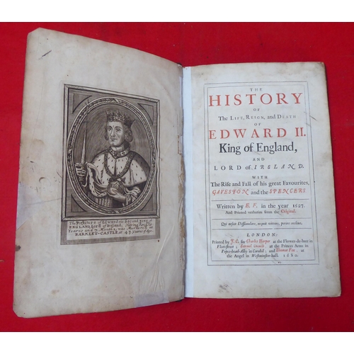 126 - Book: 'The History of the Life and Reign of Edward II' by EF to the Year 1627  later printed 1680, i... 