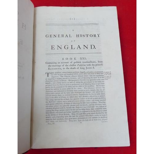 129 - Book: 'A General History of England' by Thomas Carte  1760, volume IV only