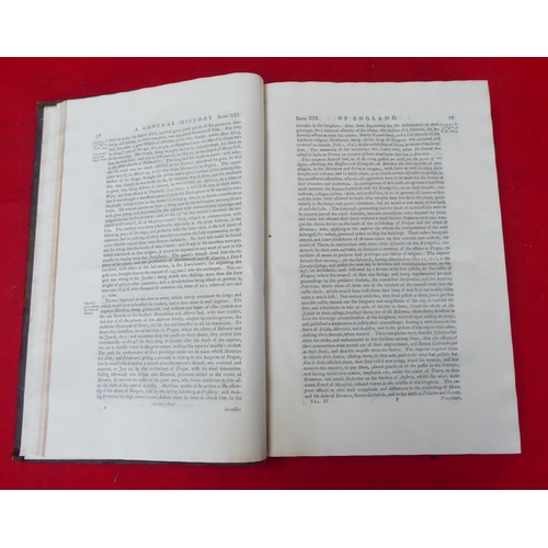 129 - Book: 'A General History of England' by Thomas Carte  1760, volume IV only