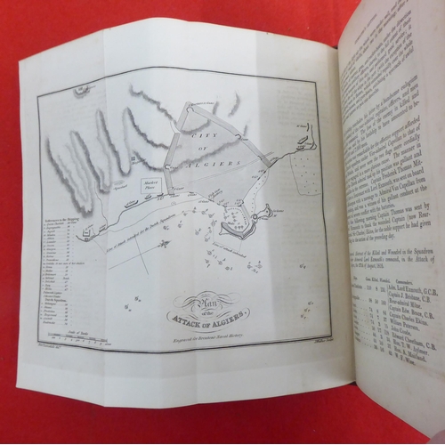 130 - Books: 'The Naval History of Great Britain' by Edward Pelham Brenton  1837, in two volumes