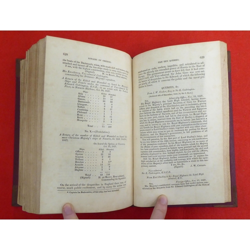 130 - Books: 'The Naval History of Great Britain' by Edward Pelham Brenton  1837, in two volumes