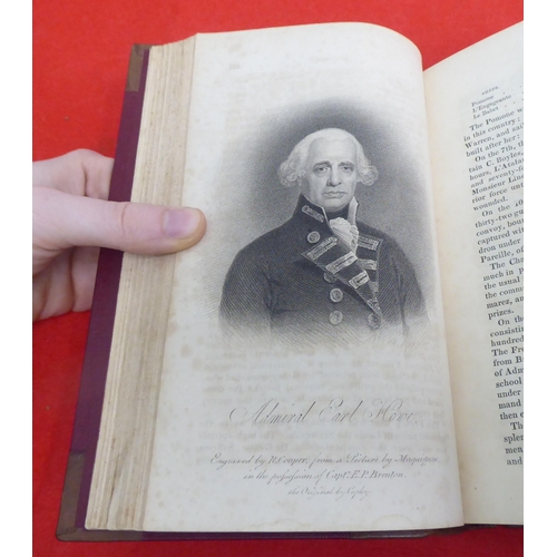 130 - Books: 'The Naval History of Great Britain' by Edward Pelham Brenton  1837, in two volumes