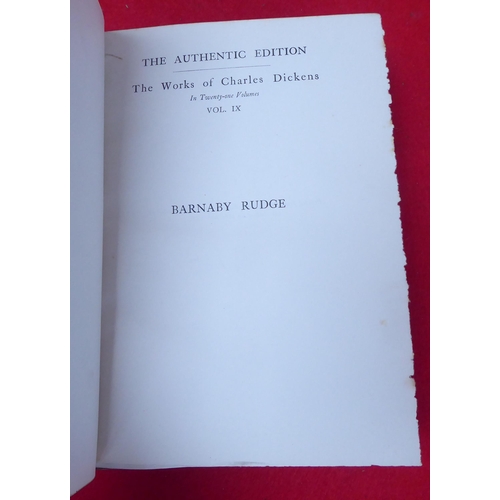 134 - Books: works by Dickens, mainly 19thC leather bound issues