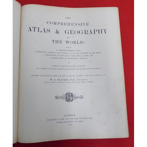 135 - Book: 'The Comprehensive Atlas and Geography of the World'  published by Blackie & Sun  London 1... 