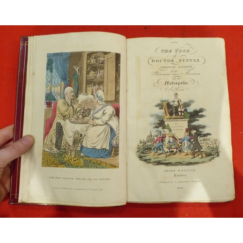 136 - Book: 'The Tour of Doctor Syntax Through London'  Third Edition, published by J Johnson, Cheapside  ... 