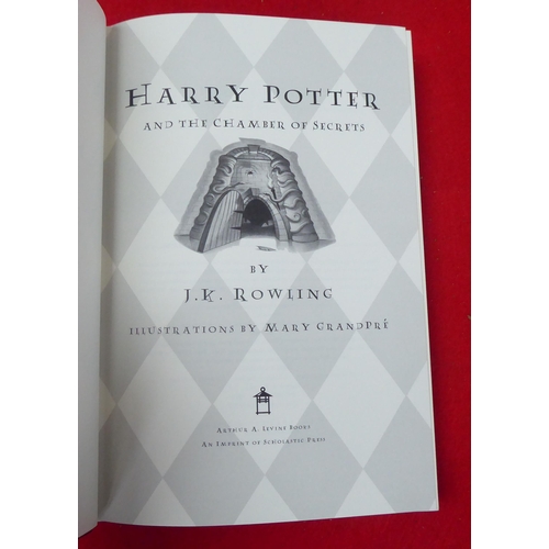 139 - Books: 'Harry Potter' by JK Rowling; 'The Chamber of Secrets' Year one/Year two, USA print Edition 2... 