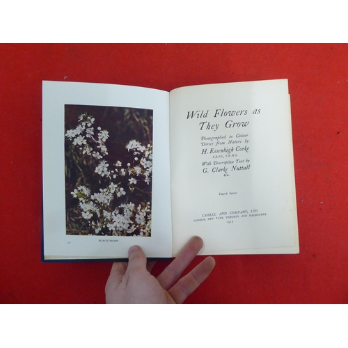 158 - Books: 'Wild Flowers as they Grow' with descriptive text by G Clarke Nuttall  Sixth Series  1914, in... 