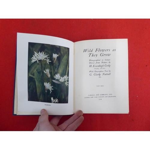 158 - Books: 'Wild Flowers as they Grow' with descriptive text by G Clarke Nuttall  Sixth Series  1914, in... 