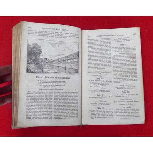 160 - Books: 'The Every Day Book of Popular Amusements' by William Hone  1827, in two volumes