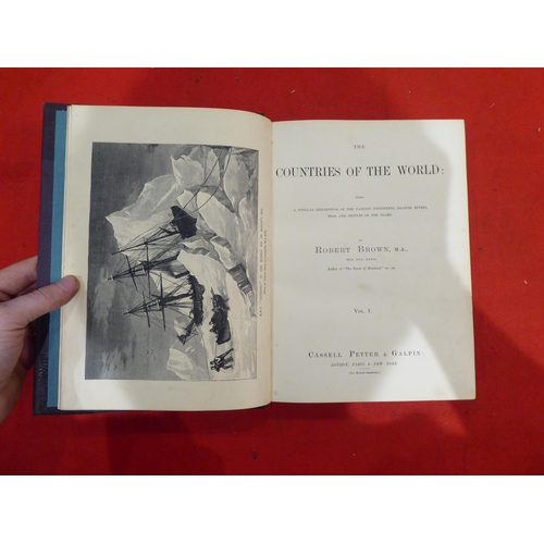 161 - Books: 'The Countries of the World' by Robert Brown, in six volumes within three books