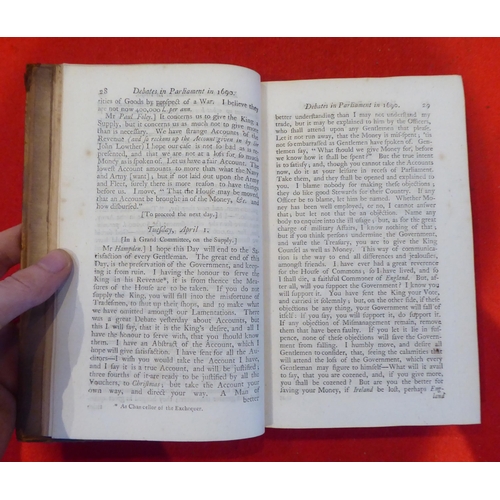 168 - Books: 'Debates of the House of Commons' from 1667-1694 by the Honourable Anchitell Grey  1764, six ... 