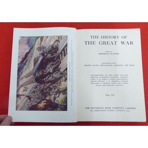 185 - Books: 'The History of the Great War' Edited by Newman Flower, published by the Waverley Book Compan... 