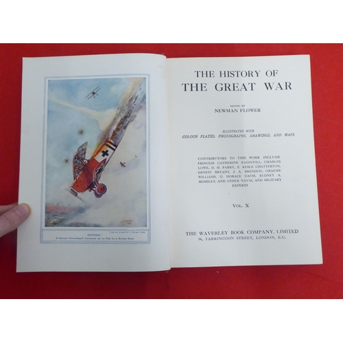 185 - Books: 'The History of the Great War' Edited by Newman Flower, published by the Waverley Book Compan... 