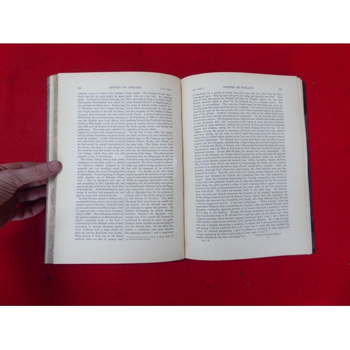 186 - Books: 'The Family History of England' edited by Rev James Taylor, in six volumes