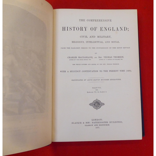 188 - Books: 'The Comprehensive History of England, Civil, Military, Religious, intellectual and Social' b... 