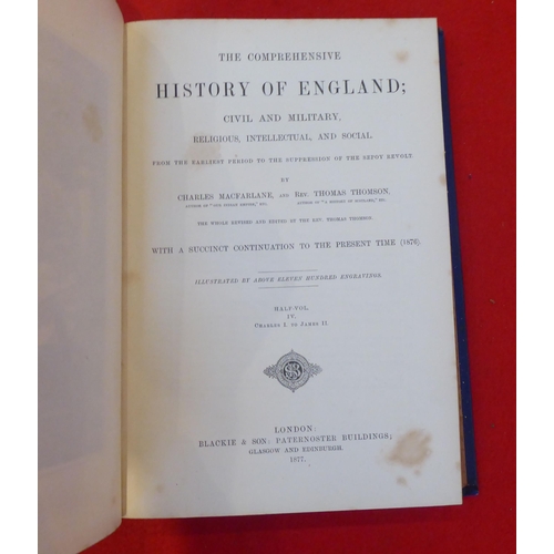 188 - Books: 'The Comprehensive History of England, Civil, Military, Religious, intellectual and Social' b... 