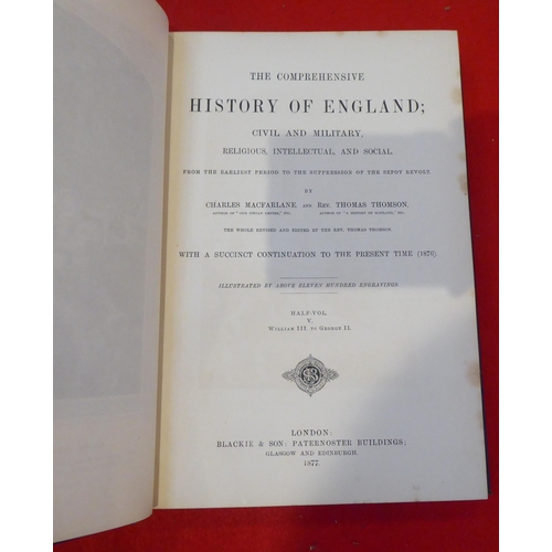 188 - Books: 'The Comprehensive History of England, Civil, Military, Religious, intellectual and Social' b... 