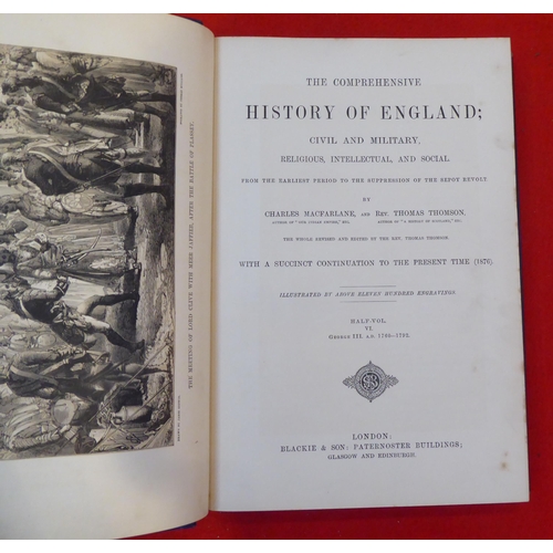 188 - Books: 'The Comprehensive History of England, Civil, Military, Religious, intellectual and Social' b... 