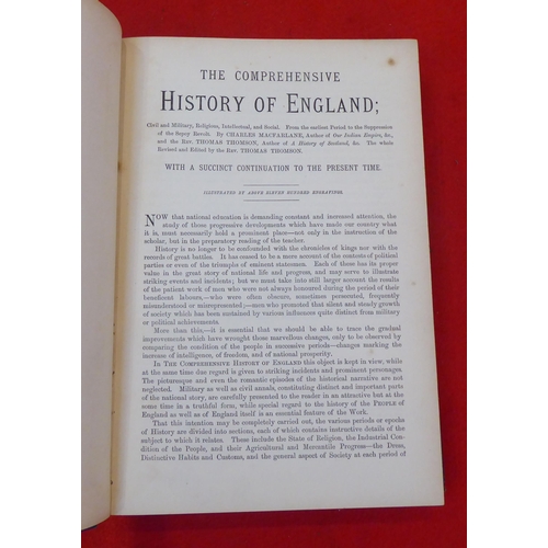 188 - Books: 'The Comprehensive History of England, Civil, Military, Religious, intellectual and Social' b... 