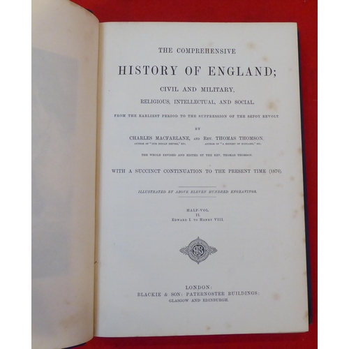 188 - Books: 'The Comprehensive History of England, Civil, Military, Religious, intellectual and Social' b... 