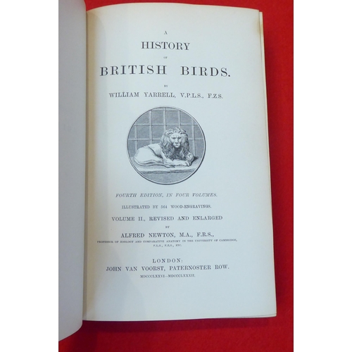 19 - Books: 'A History of British Birds' by William Yarrell  Fourth Edition  circa 1874, in two volumes