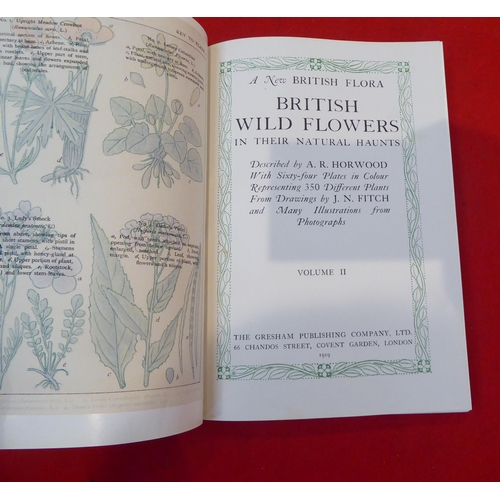 197 - Books: 'British Flowers in their Natural Haunts' 1919, incomplete in six volumes