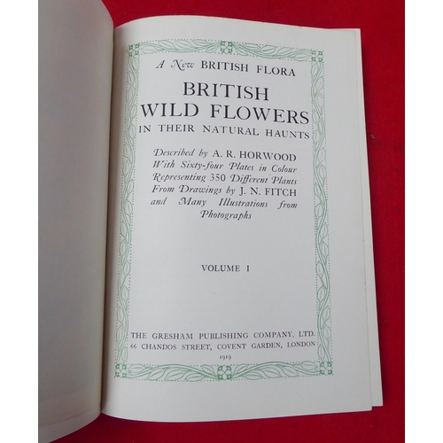 197 - Books: 'British Flowers in their Natural Haunts' 1919, incomplete in six volumes