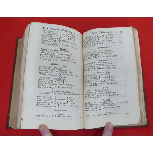 199 - Book: 'A Complete History of Europe'  1702, in one volume