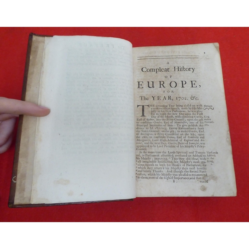 199 - Book: 'A Complete History of Europe'  1702, in one volume