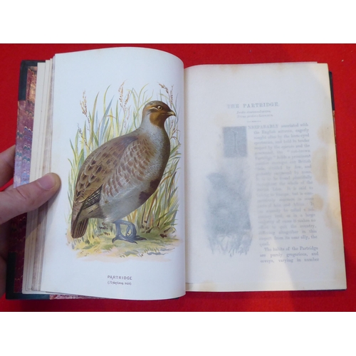 20 - Books: 'Familiar Wild Birds' by W.Swaysland  First Series with coloured plates  1883, in four volume... 