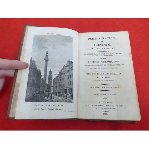 204 - Book: 'Perambulations in London and it's Environs' by Priscilla Wakefield  Second Edition, printed f... 