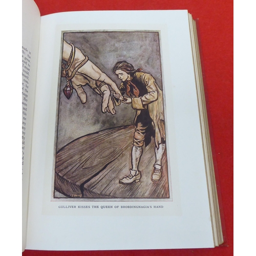 205 - Book: 'Gulliver's Travels' by Jonathan Swift with printed illustrations by Arthur Rackham  1909