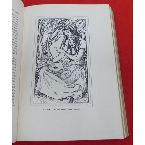 205 - Book: 'Gulliver's Travels' by Jonathan Swift with printed illustrations by Arthur Rackham  1909