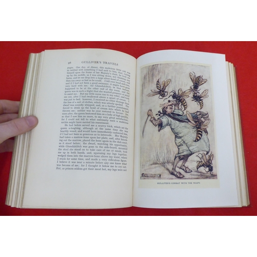 205 - Book: 'Gulliver's Travels' by Jonathan Swift with printed illustrations by Arthur Rackham  1909