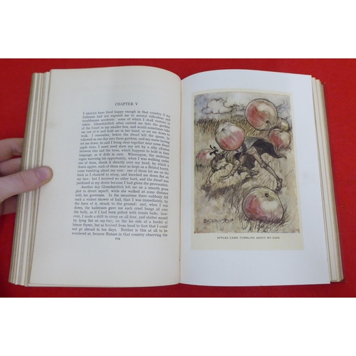 205 - Book: 'Gulliver's Travels' by Jonathan Swift with printed illustrations by Arthur Rackham  1909