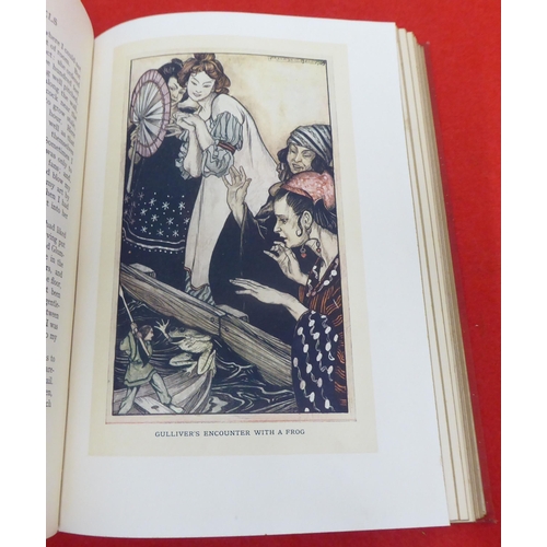 205 - Book: 'Gulliver's Travels' by Jonathan Swift with printed illustrations by Arthur Rackham  1909