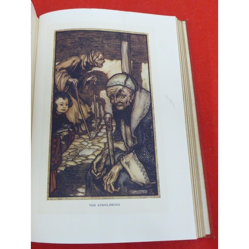 205 - Book: 'Gulliver's Travels' by Jonathan Swift with printed illustrations by Arthur Rackham  1909