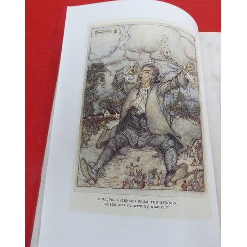 205 - Book: 'Gulliver's Travels' by Jonathan Swift with printed illustrations by Arthur Rackham  1909