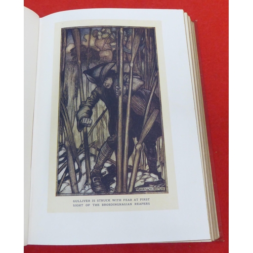 205 - Book: 'Gulliver's Travels' by Jonathan Swift with printed illustrations by Arthur Rackham  1909