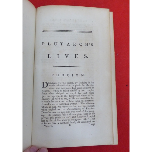 212 - Books: 'Plutarch's Lives' by John Langhorne and William Langhorne, Fifth Edition  printed for C Dill... 