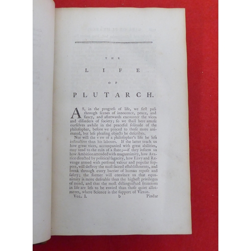 212 - Books: 'Plutarch's Lives' by John Langhorne and William Langhorne, Fifth Edition  printed for C Dill... 