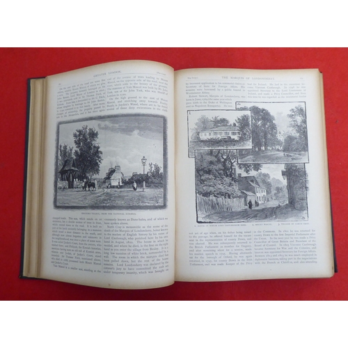 216 - Books: 'Greater London' by Edward Walford  1898, in two volumes