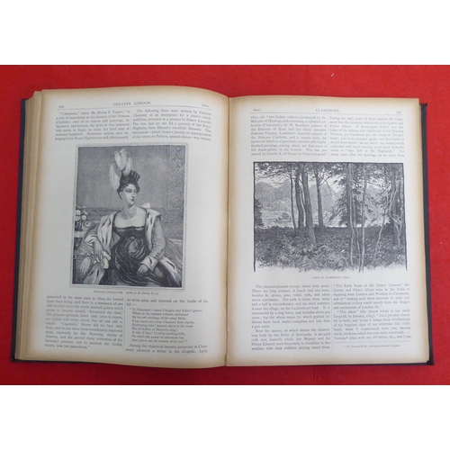 216 - Books: 'Greater London' by Edward Walford  1898, in two volumes