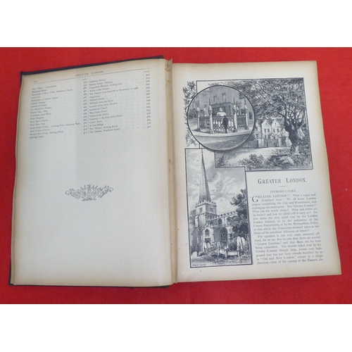 216 - Books: 'Greater London' by Edward Walford  1898, in two volumes