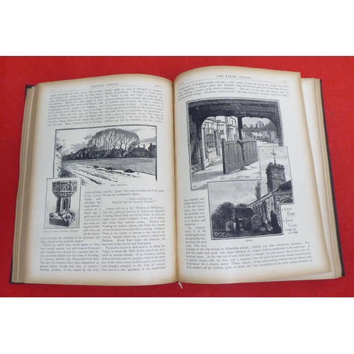 216 - Books: 'Greater London' by Edward Walford  1898, in two volumes