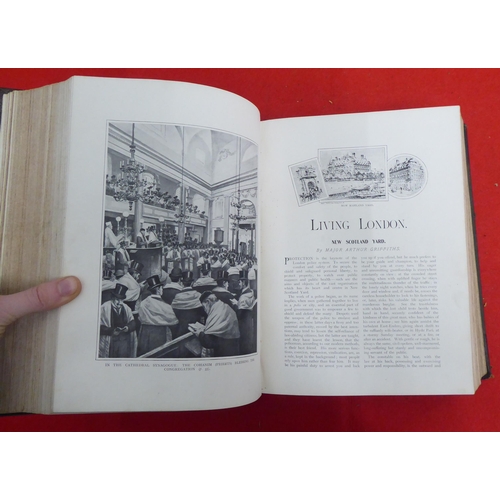 217 - Book: 'Living London'  edited by George R Sims  1901, in one volume