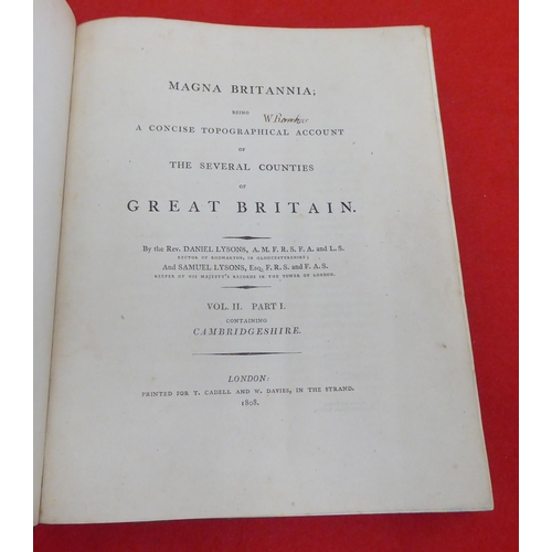 223 - Book: 'Magna Britannia' 'A Concise Topographical Account of Several Counties of Great Britain'  1808... 