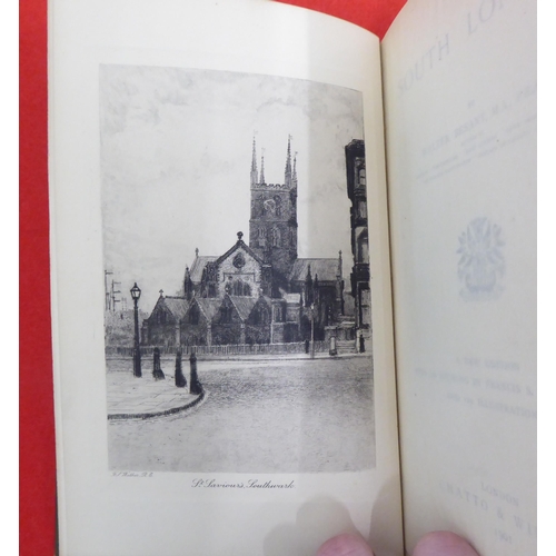 225 - Books: 'London' by Walter Besant  New Edition  1904; 'Westminster'  1897; and 'South London'  1901