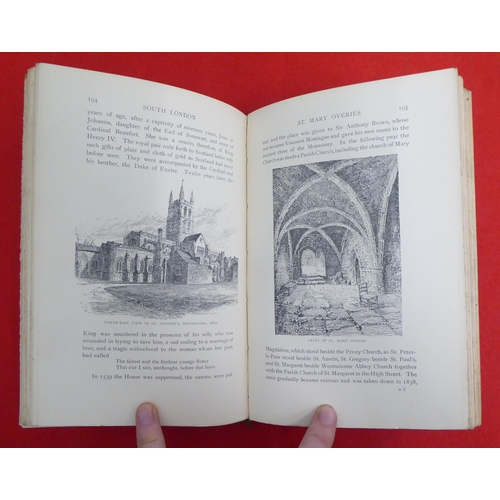 225 - Books: 'London' by Walter Besant  New Edition  1904; 'Westminster'  1897; and 'South London'  1901